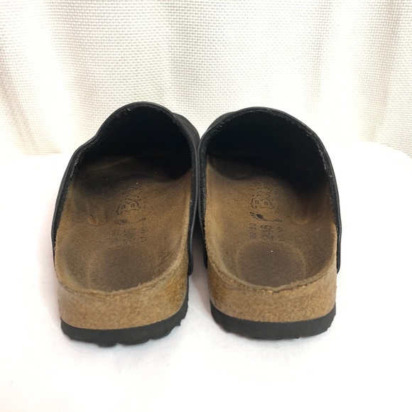 Birkis Black Mule Clog Slip On Size 38 - Picture 5 of 6